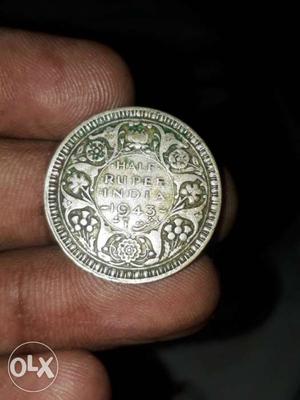 One Round Silver Coin