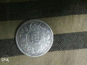 One rupee coin of year  with george v king