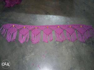 Purple Knit Textile