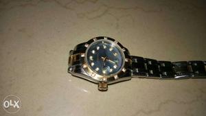 Rolex watch 18k gold & steel good condition only
