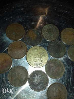 Round Copper Coin Collections