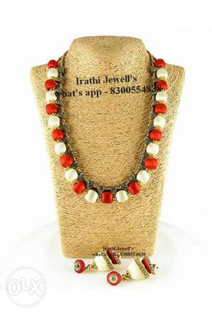 Silk thread jewels Necklace full set Rs. 450