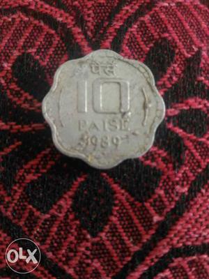 Silver 10 Indian Paise Ocin