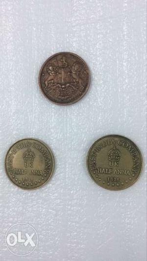 TWO Centuries Old Coins