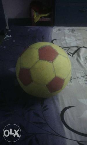 This football is of 300 its one sides stich is
