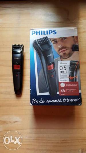 Unused Black Philips Pro Skin Advanced Trimmer With Box