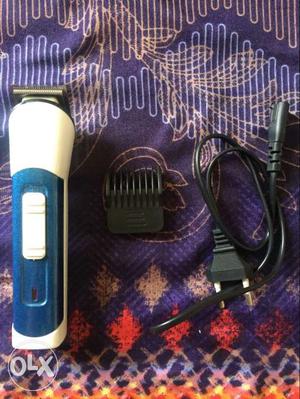 White And Blue Hair Trimmer