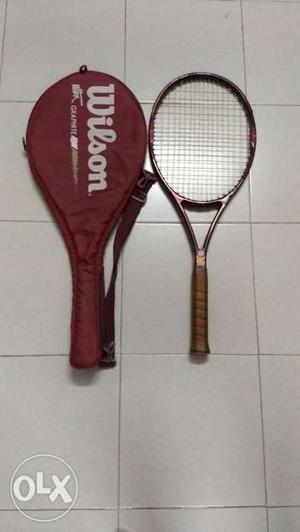 Wilson Graphite, tennis racket. Mint condition.