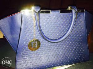 Women's Blue Leather Fendi Handbag