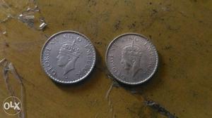  two silver coins price negotiable