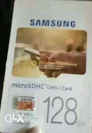 128GB Red Samsung Micro SD Memory Card