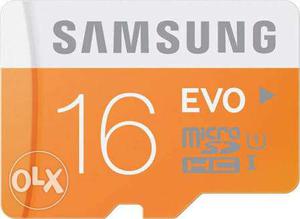 16 GB Samsung Evo MicroSD HC 1 Card