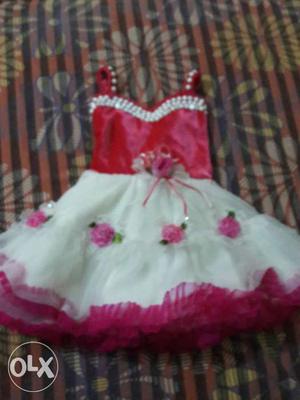 6 to 12 month baby frock one time use