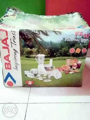 Bajaj White Food Processor.No Use Box pack..