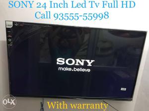 Black 24 inch Sony Flat Screen TV Full HD