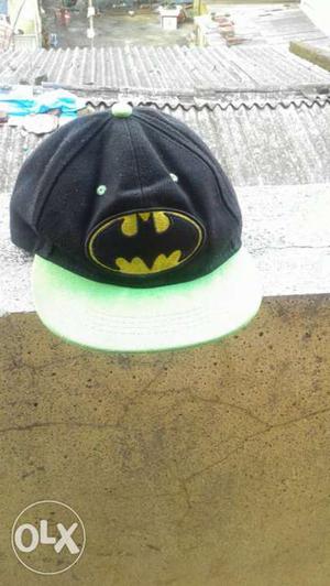 Black And Green Batman Flat-brim Cap