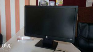 Black HP Flat Screen Computer Monitor