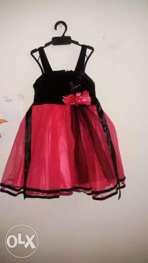 Black n pink showroom fancy dress in very good