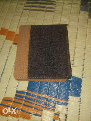 Brown And Black Leather Flip Cover