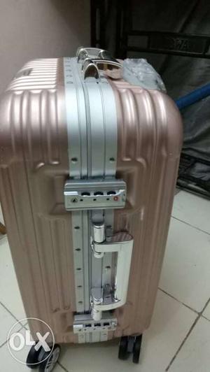 Brown And Gray Hard Side Luggage