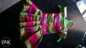 Children's Multicolored Sleeveless Dress