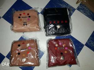 Four Leather Pouches