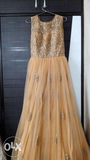 Full Length Mustard Gown. Un-used, new with tags.