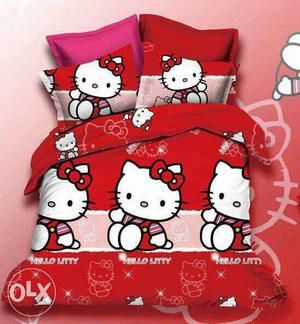 Glaze cotton, kids Bedsheet, single bed, with 1