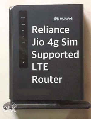 {Jio Sim Supported 4G LTE Router/CCTV DVR Supported}
