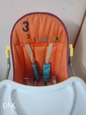 Luv lap Baby High chair orange and yellow
