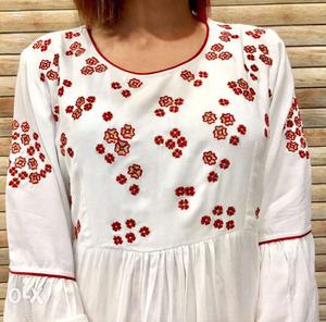 M size brand new kurta dress with embroidery