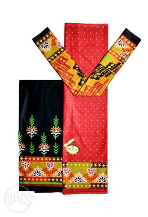 Pure cotton Patiyala dress material with Dupatta