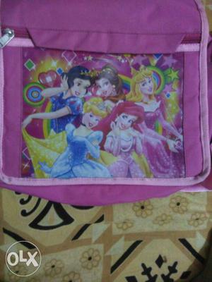 Purple Disney Princess-themed Backpack