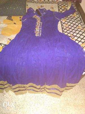 Purple Long Sleeve Dress