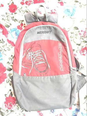 Red And Gray Wildcraft Backpack
