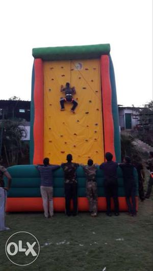 Rock climbing wall