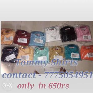 Twelve Tommy Shirts Dress Shirts