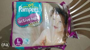 Unused Pampers Diapers-Size L 9-14yrs 40 pieces
