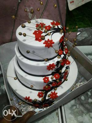 White 4-tier Cake