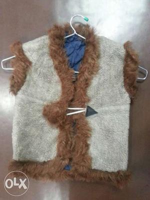 Winter fancy fur jacket for 1 to 3 years