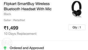 Wireless headpones with mic from flipkart