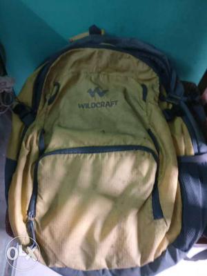 Yellow And Gray Wildcraft Backpack