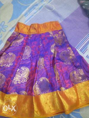 Brand new baby girl dress pattu pavada(1-3 years)