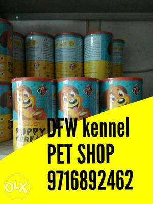 Pets food and cage