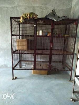 Red Metal 3-layered Breeding Cage