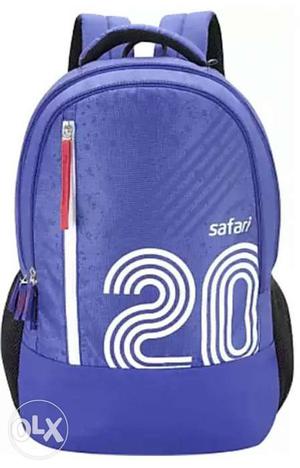 Safari Black And Blue Backpack