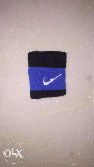 Black And Blue Nike Wristband