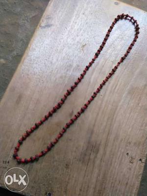 Black And Red Beaded Necklace