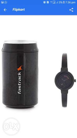 Black Fastrack Watch With Case