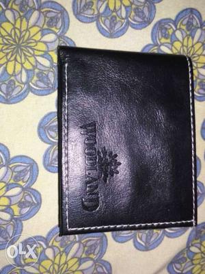 Black Woodland Leather Bifold Wallet